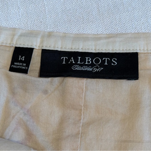 Talbots Skirt Womens 14 Multicolor Paisley A-Line Long Cotton Boho Cottagecore - Picture 7 of 9